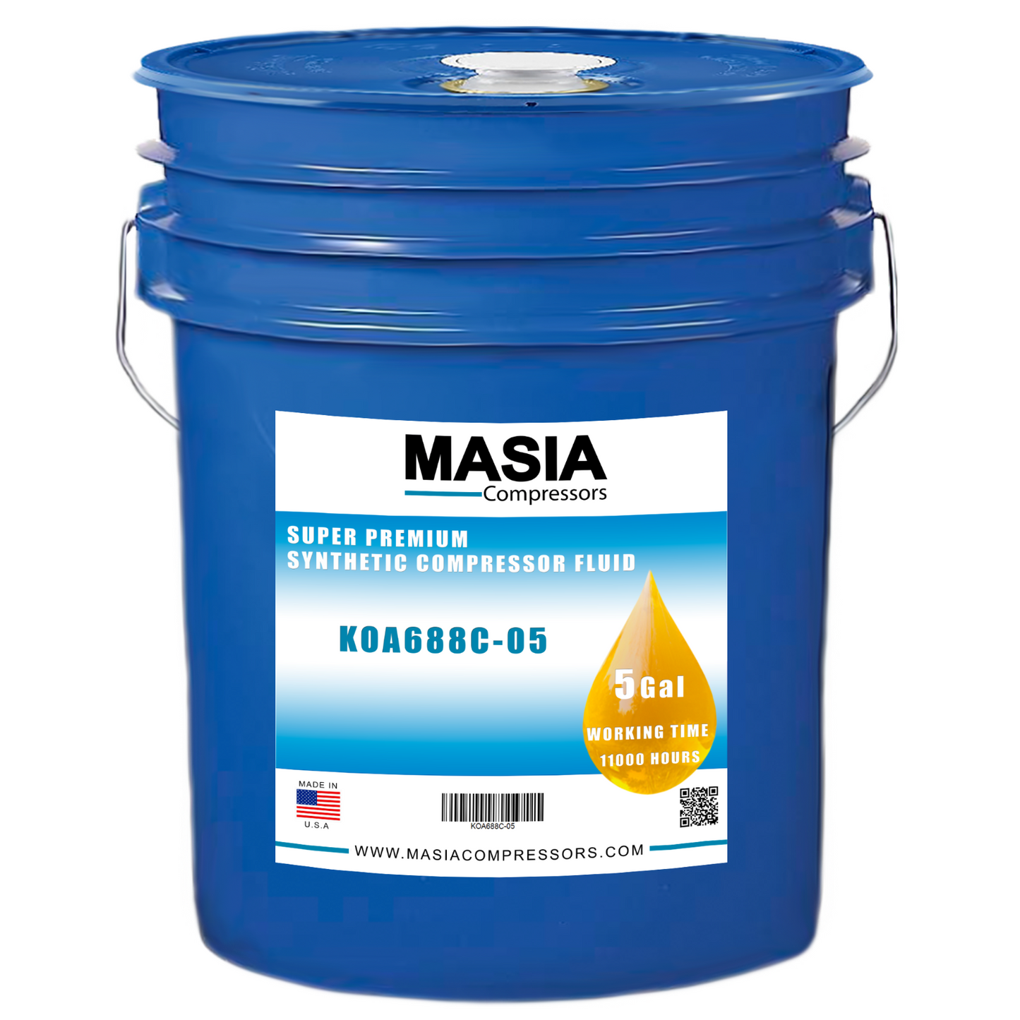 Lubricante Boge Kompressoren S-9000 POE Base sintética ISO 68 12000 horas 5 galones
