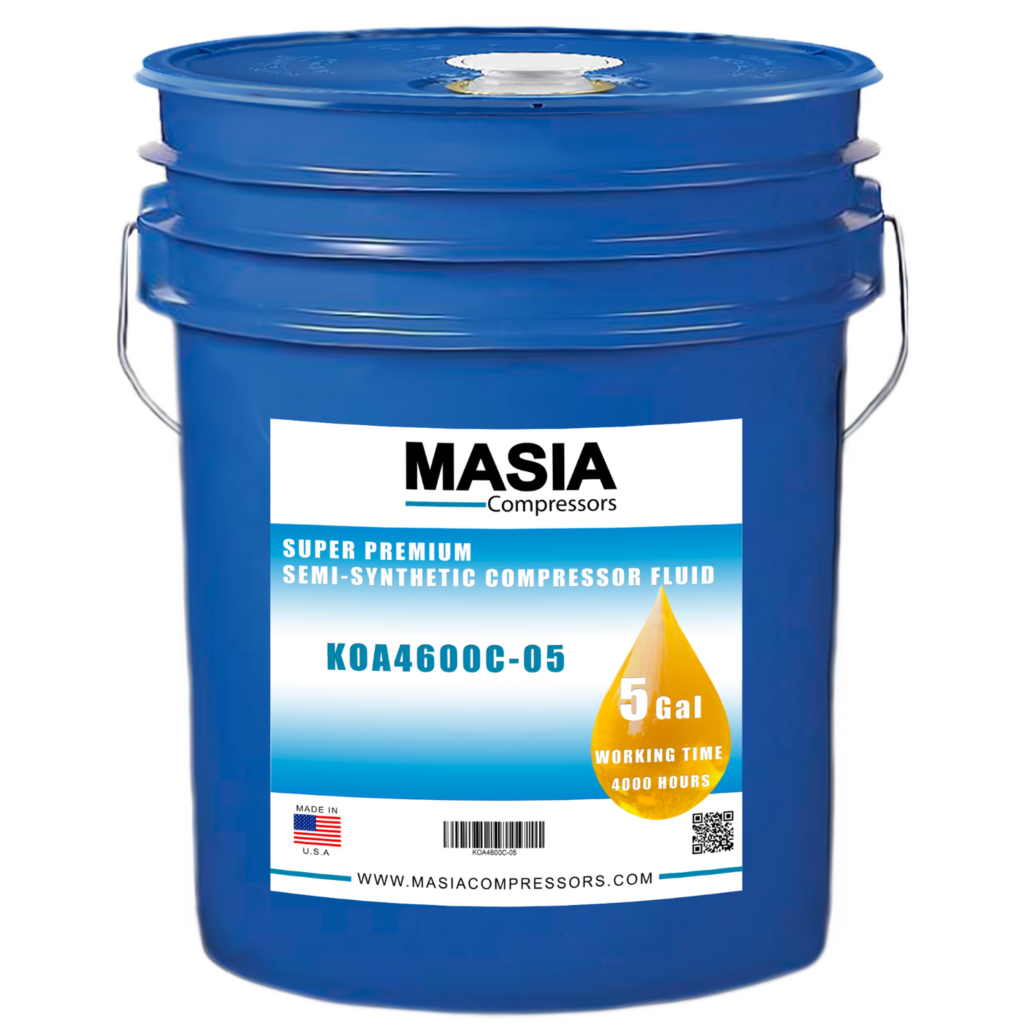 Lubricante semisintético GA-4K Atlas Copco. 4000 h. (1310-2019-85, 1310-2550-14)
