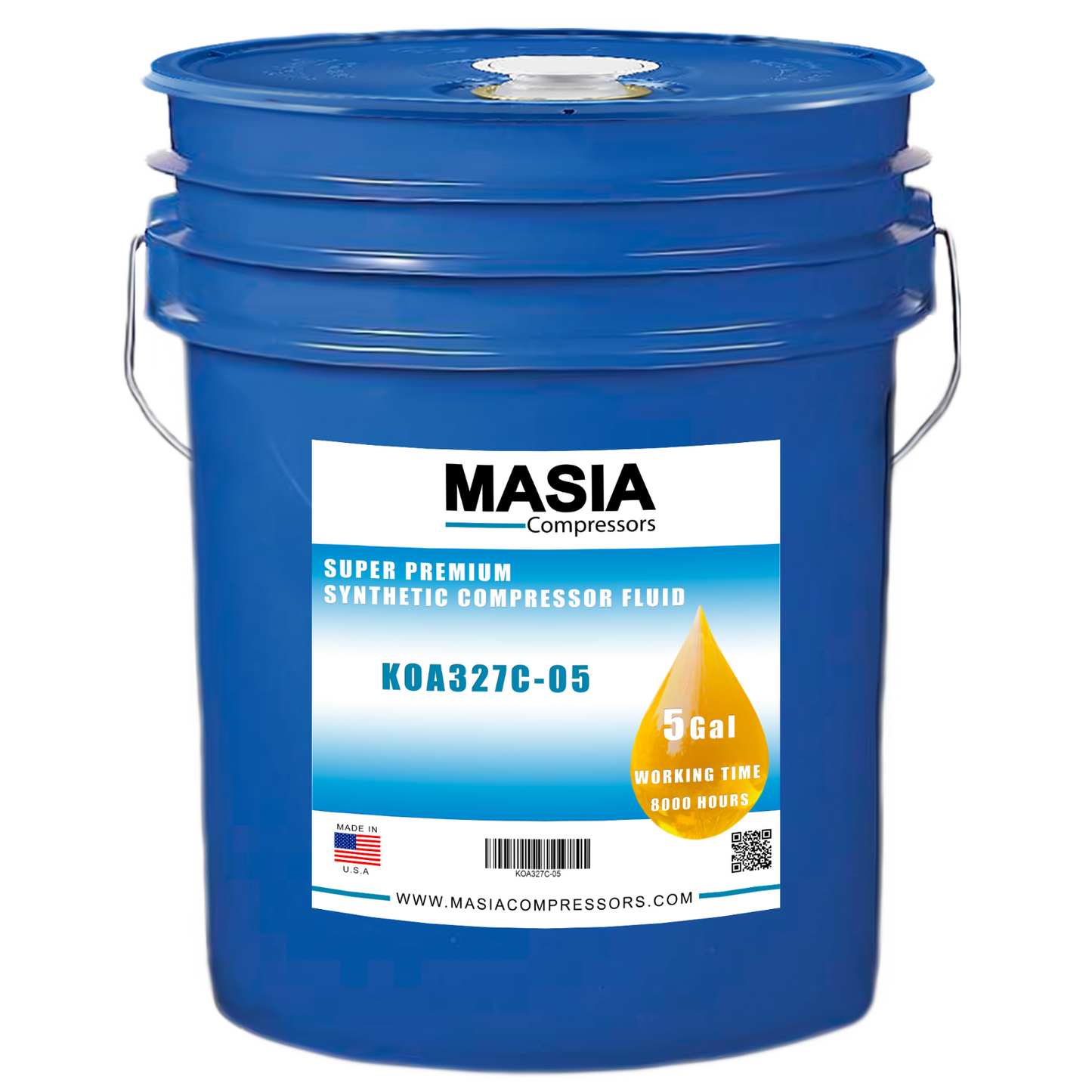 Sigma 8000 S-320 Kaeser Lubricant - ISO 32 PAO Base - 8000 Hours - 5-gal Pail