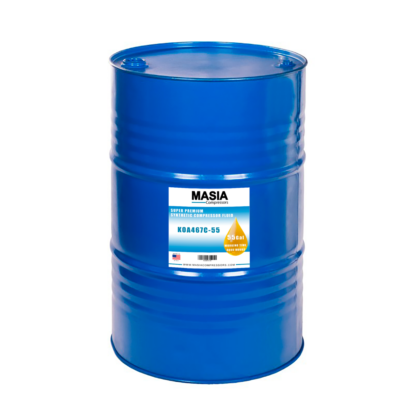 Champion 28H294 Lubricant, 55 Gallon Drum, 8000 Hours, PAO Base (Rotorlub 8000)