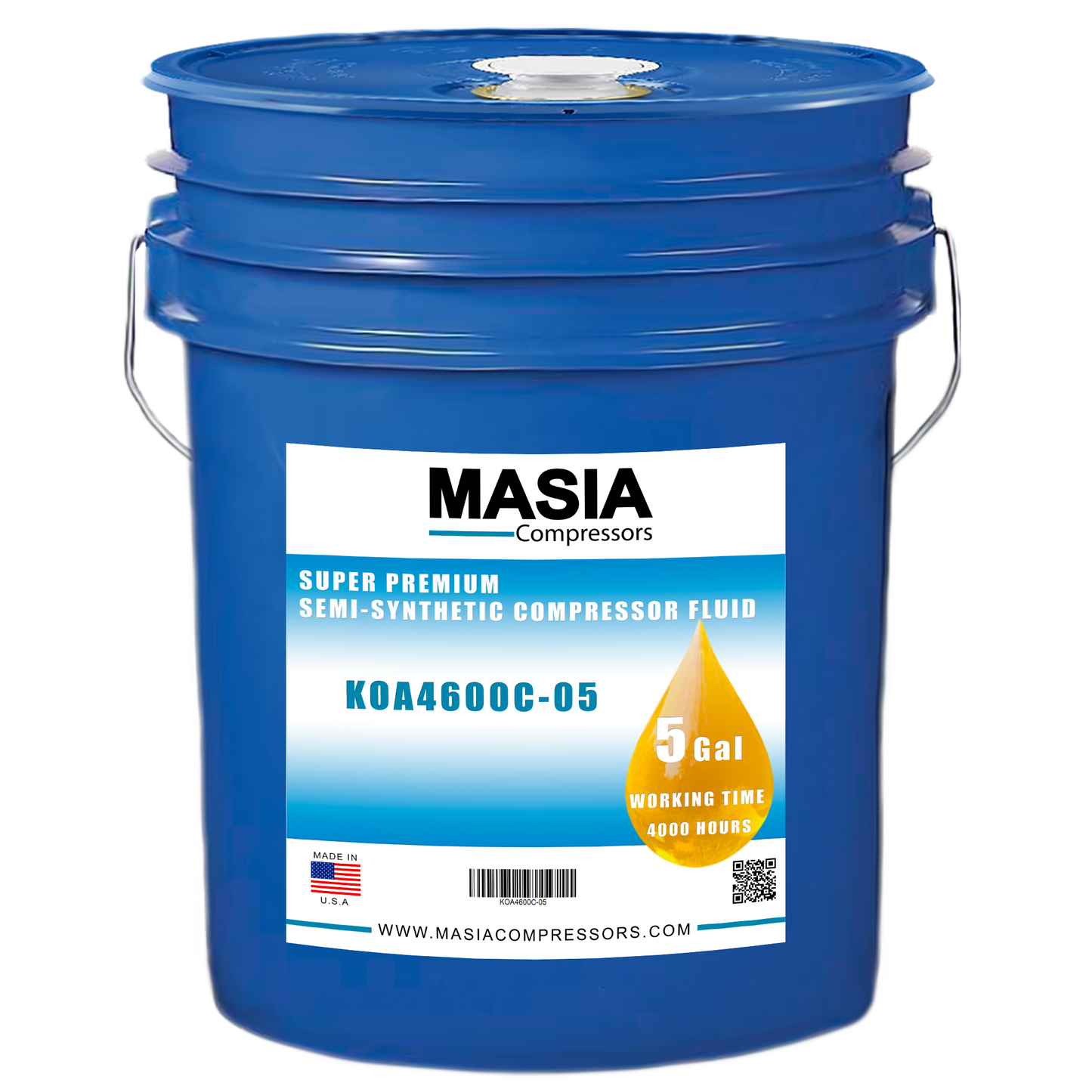 Paroil M Lubricant for Compressor Compatible with Atlas Copco - 5 gal