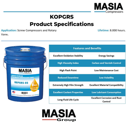 250022-670 Lubricant for Compressor Compatible with Sullair - 5 gal