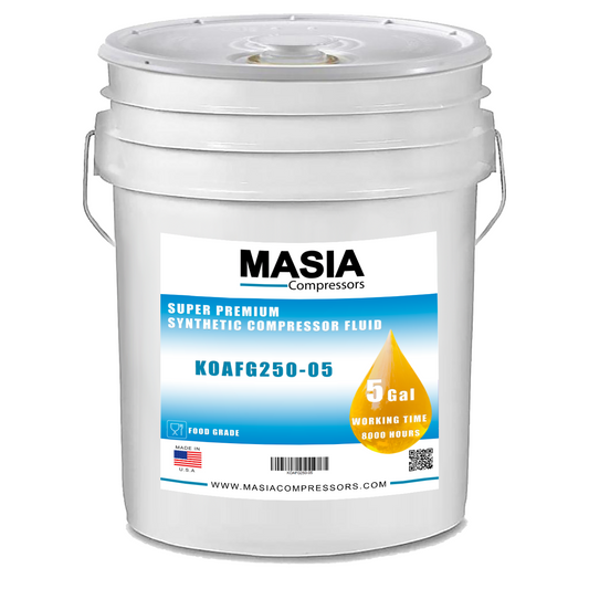 KOAFG250 Masia Compressors Lubricant - Food Grade PAO Base ISO 68-8000 Hours